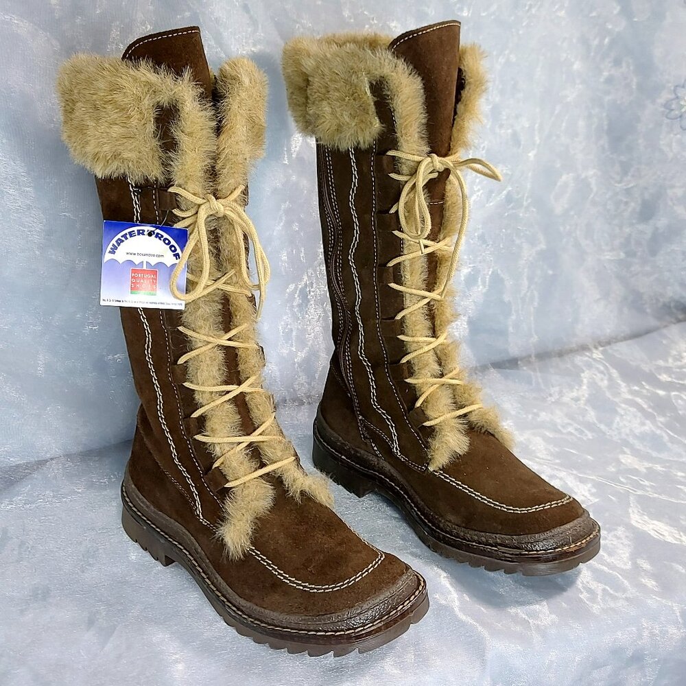 Genuine Leather Waterproof Winter Boots by Bos & Co. New